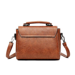 Vintage Crossbody Bag PU Leather Textured Bag Purse