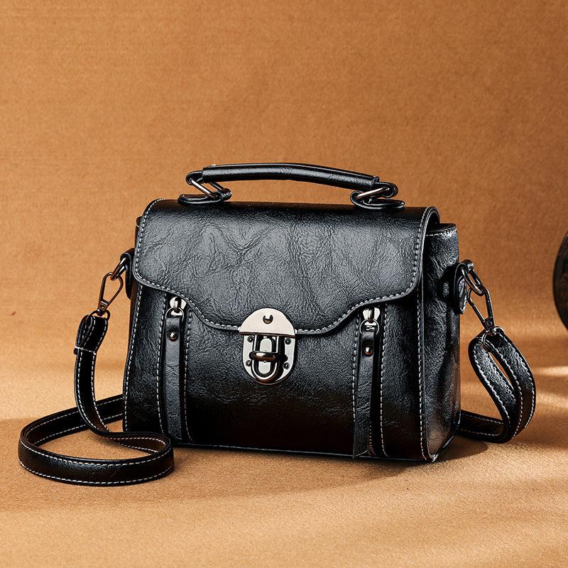 Vintage Crossbody Bag PU Leather Textured Bag Purse