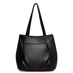 Vintage Ruched Tote Bag Large Capacity Shoulder Bag Women's Casual Handbags