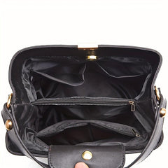 Retro Crocodile Pattern Handbag PU Leather Casual Shoulder Bag
