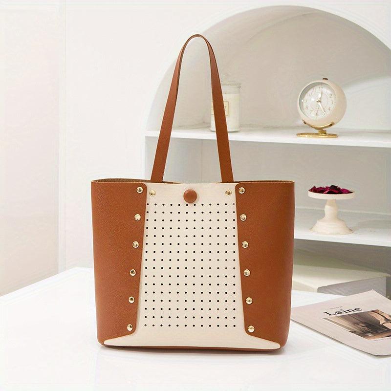 Stylish Studded Tote Bag for Women