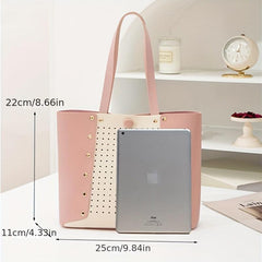 Stylish Studded Tote Bag for Women