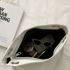 Solid Tote Bag All Match Shoulder Bag Women's Bag