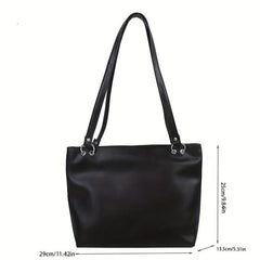 Solid Tote Bag All Match Shoulder Bag Women's Bag