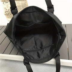 Nylon Letter Print Shoulder Bag Stylish Large Capacity Waterproof Tote Bag