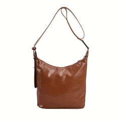 Vintage Solid Hobo Bag Large Capacity Shoulder Bag Women's Handbag