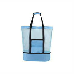 Mesh Storage Satchel Bag Lightweight Shoulder Bag for Travel