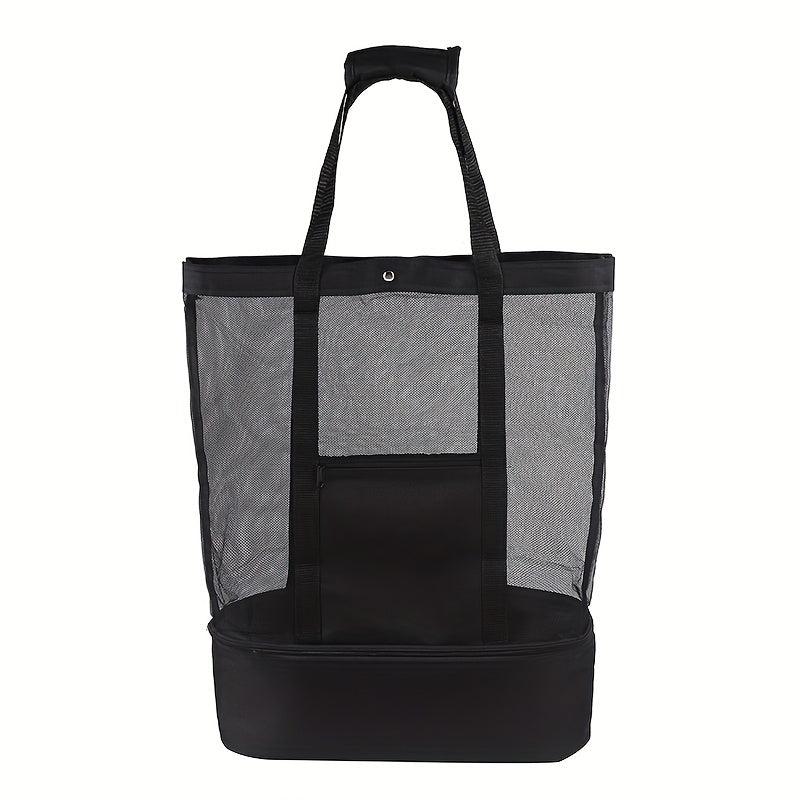 Mesh Storage Satchel Bag Lightweight Shoulder Bag for Travel