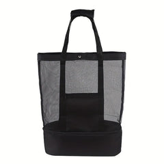 Mesh Storage Satchel Bag Lightweight Shoulder Bag for Travel