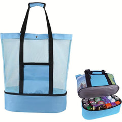Mesh Storage Satchel Bag Lightweight Shoulder Bag for Travel