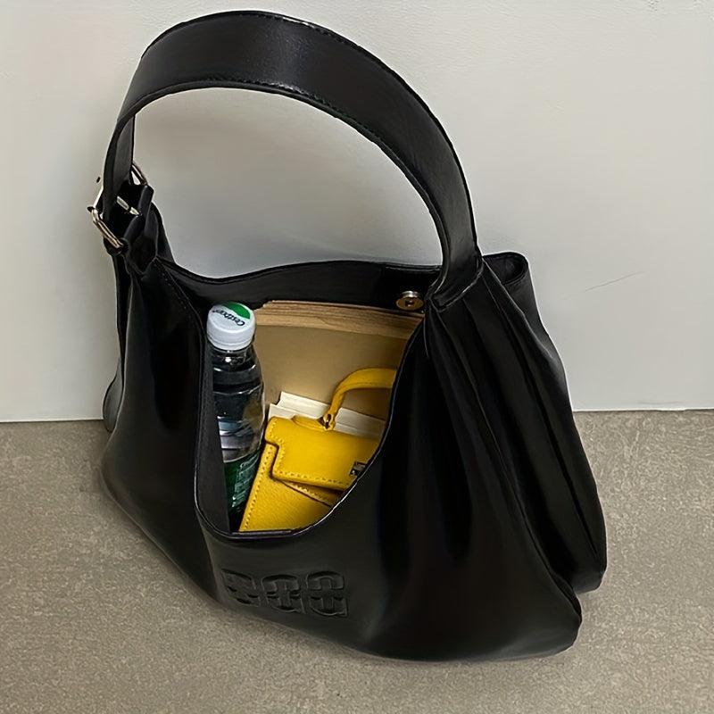 Embossed Detail Large Capacity Tote Bag for Women