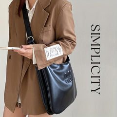 Embossed Detail Large Capacity Tote Bag for Women