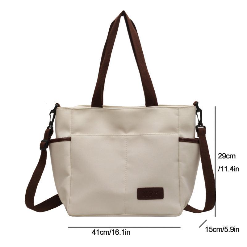 Minimalist Large Capacity Tote Bag Casual Storage Shoulder Bag