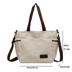 Minimalist Large Capacity Tote Bag Casual Storage Shoulder Bag