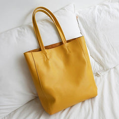 Minimalist Tote Bag Shoulder Shopper Solid Casual Versatile Bag