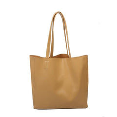 Minimalist Tote Bag Shoulder Shopper Solid Casual Versatile Bag