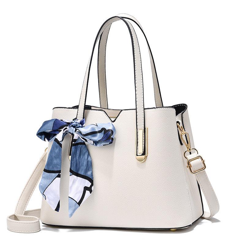 Durable Shoulder Bag PU Leather Large Capacity Tote Handbag