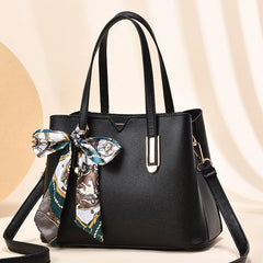Durable Shoulder Bag PU Leather Large Capacity Tote Handbag