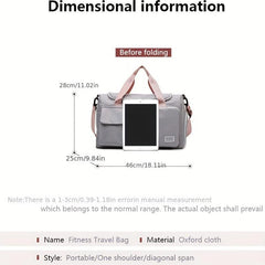 Large Capacity Storage Duffle Bag Lightweight Versatile Sports Handbag Yoga Bag