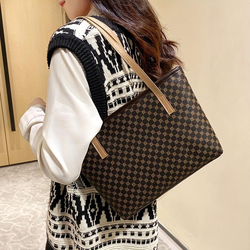Leopard Print Tote Bag Large Capacity Handbag Women's Shoulder Bag