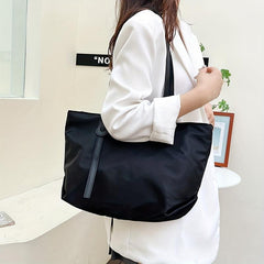 Large Capacity Nylon Shoulder Bag Casual Work Handbag