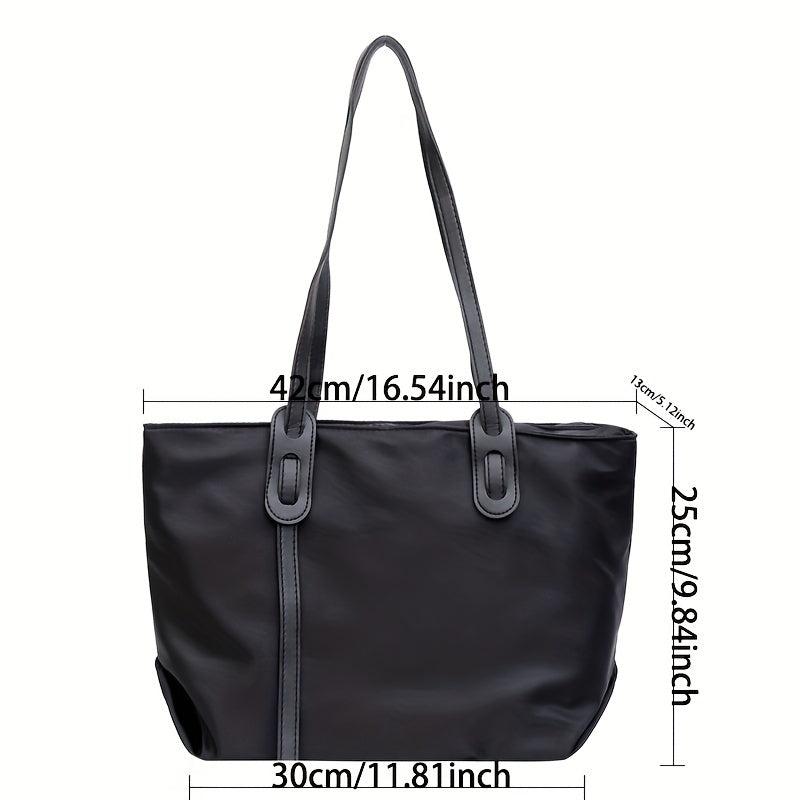 Large Capacity Nylon Shoulder Bag Casual Work Handbag