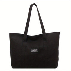 Large Canvas Bag Tote Shoulder Bag All Match Bag For Shopping
