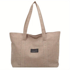 Large Canvas Bag Tote Shoulder Bag All Match Bag For Shopping