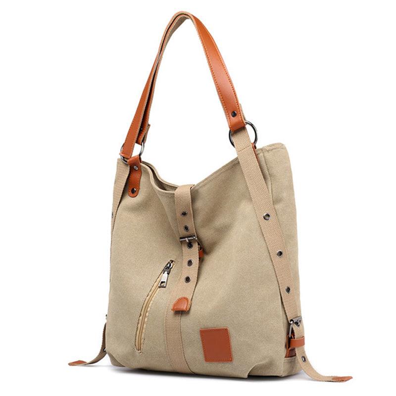 Vintage Patchwork Canvas Hobo Bag Large Tote Women's Shoulder Handbag