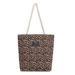 Fashion Shoulder Bag Leopard Print Zipper Handbag Casual
