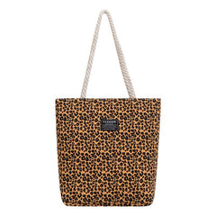 Fashion Shoulder Bag Leopard Print Zipper Handbag Casual