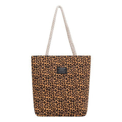 Fashion Shoulder Bag Leopard Print Zipper Handbag Casual