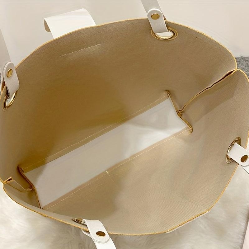Crocodile Pattern Tote Bag Large Capacity Casual PU Leather Shoulder Bag