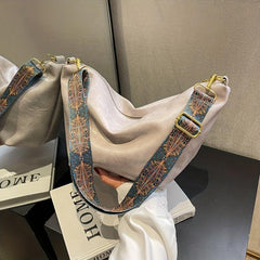 Women's Vintage Crescent Zipper Bag Lightweight Crossbody Bag