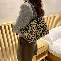 Durable Shoulder Bag PU Leather Large Capacity Handbag