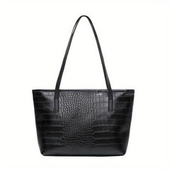 Durable Shoulder Bag PU Leather Large Capacity Handbag