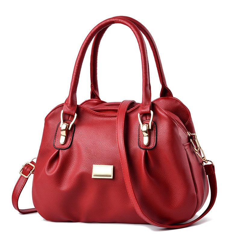 Metal Patch Decor Handbags For Women Crossbody Bag