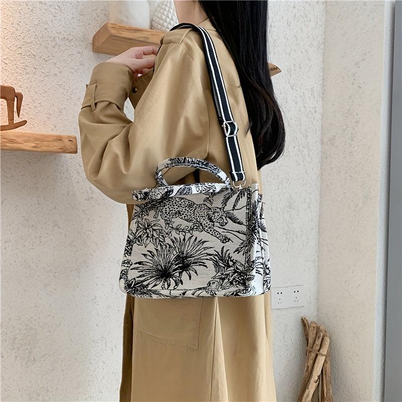 Canvas Crossbody Bag Lightweight Shoulder Bag