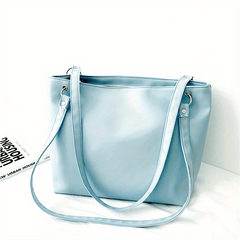 Large Faux Leather Tote Bag Women's Handbag For Work Shopping