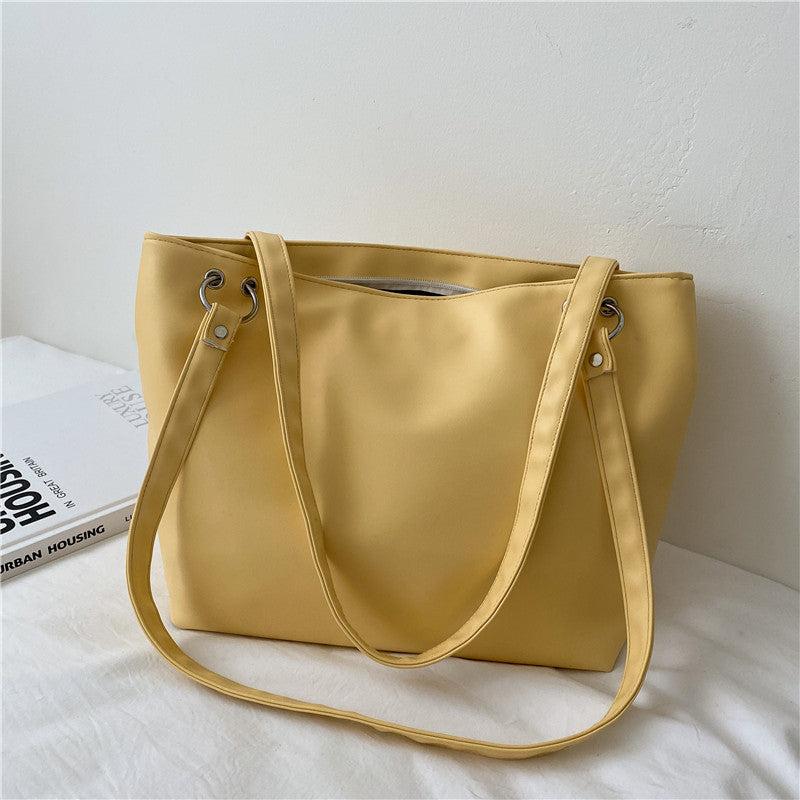 Large Faux Leather Tote Bag Women's Handbag For Work Shopping