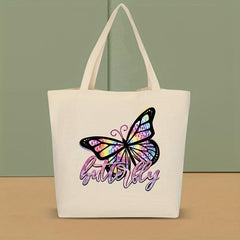 Y2K Butterfly Pattern Tote Bag Shoulder Shopper Bag
