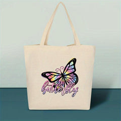 Y2K Butterfly Pattern Tote Bag Shoulder Shopper Bag