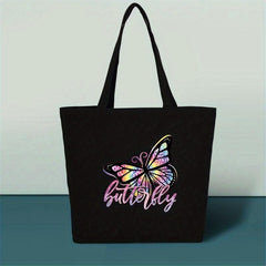 Y2K Butterfly Pattern Tote Bag Shoulder Shopper Bag