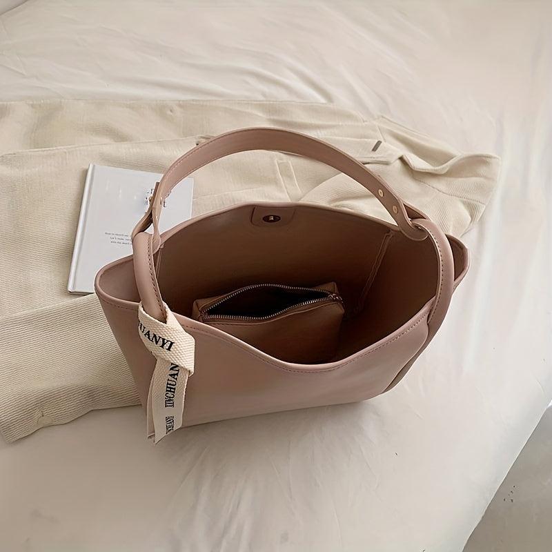 Retro Large Tote Bag Women's Casual Handbag & Shoulder Bag
