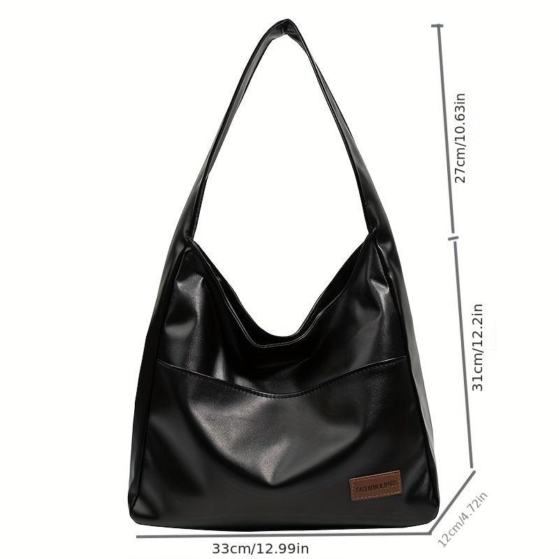 Minimalist Hobo Shoulder Bag for School