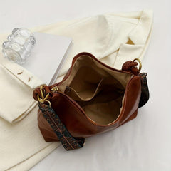 Retro Double Strap Boho Zipper Tote Bag