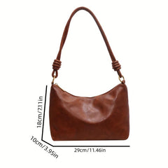 Retro Double Strap Boho Zipper Tote Bag
