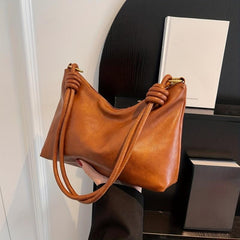 Retro Double Strap Boho Zipper Tote Bag