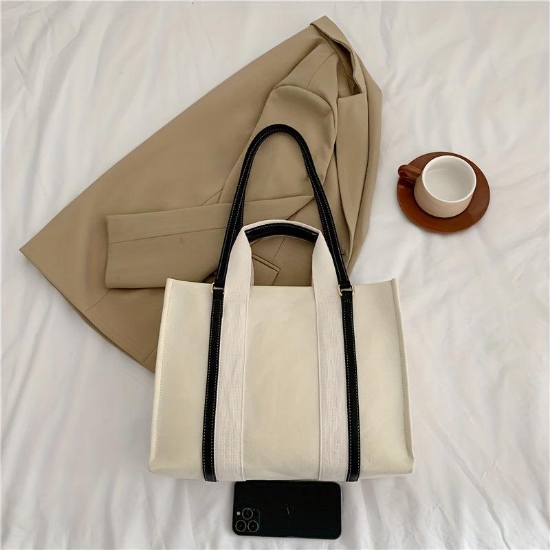 Colorblock Tote Square Bag Shoulder Bag Satchel Bag