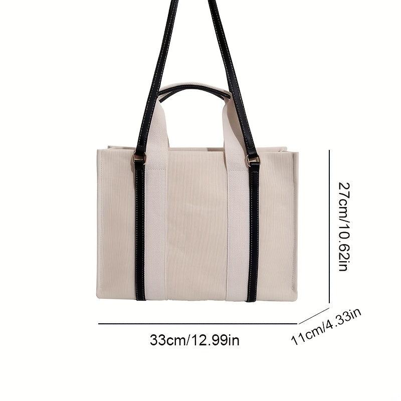 Colorblock Tote Square Bag Shoulder Bag Satchel Bag